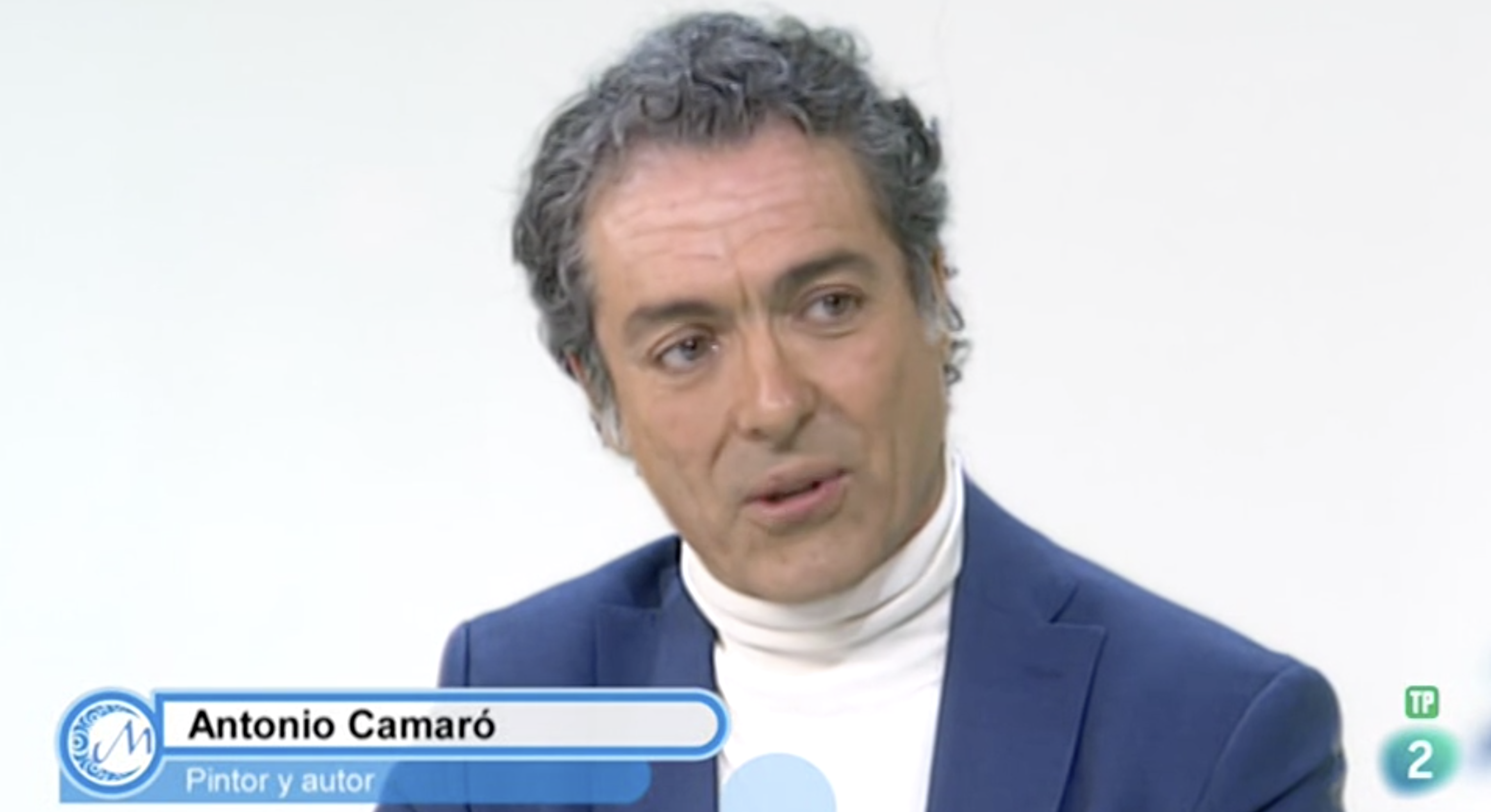 Presentacin en TVE de la obra Homme Postmoderne de Antonio Camar